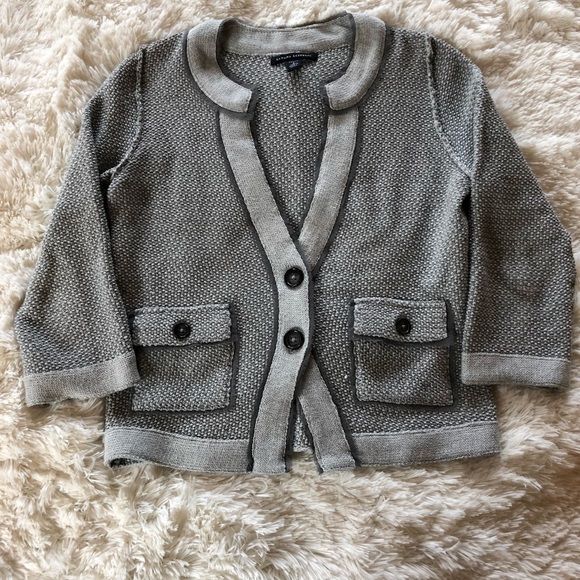 Banana Republic Sweaters - Banana Republic Grey Textured Sweater Petite Sz S